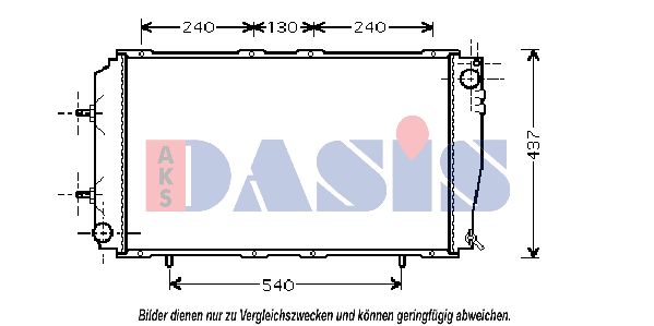 AKS DASIS Radiators, Motora dzesēšanas sistēma 350025N